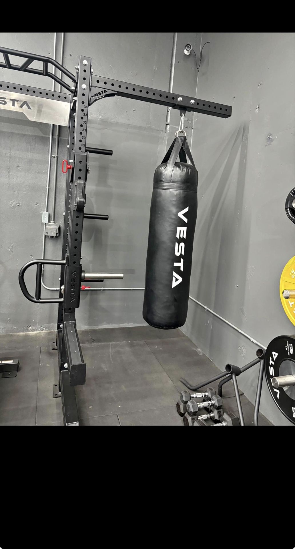 Boxing Kit - Punching Bag + 5/8" Rig Vesta Fitness - also for 1" holes!