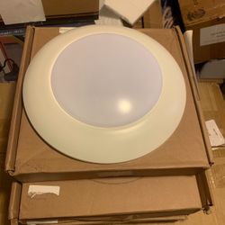 11”in. 3-Boxes Of White Integrated LED Recessed Light Trim