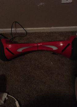 Red hoverboard with Bluetooth