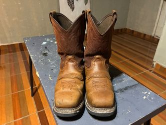 HISEA Men's Waterproof Leather Western Cowboy Work Boots size11.
