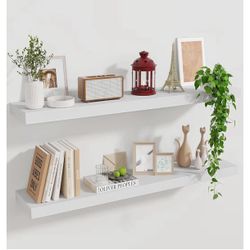 Marsmiles Wood Floating Shelves for Wall Set of 2, 36 Inch Wide