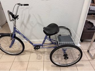 Sun Adult Tricycle with Rear Basket