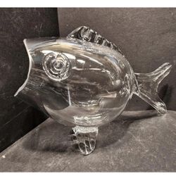 Blenko Blown Fish Vase