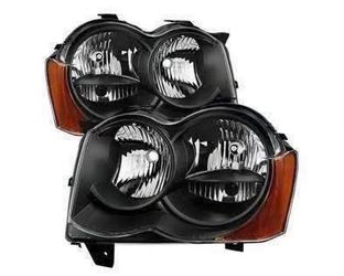 New XTUNE JEEP GRAND CHEROKEE 08-10 HALOGEN MODEL ONLY OEM STYLE HEADLIGHTS BLACK