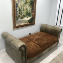 Genuine Alligator Leather Sofa Daybed FREE Local Delivery 🚚 