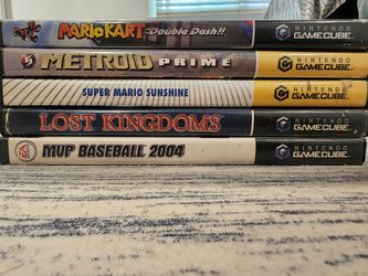 GameCube Lot: Mario Kart Double Dash CIB, Sunshine, Metroid, Lost Kingdoms
