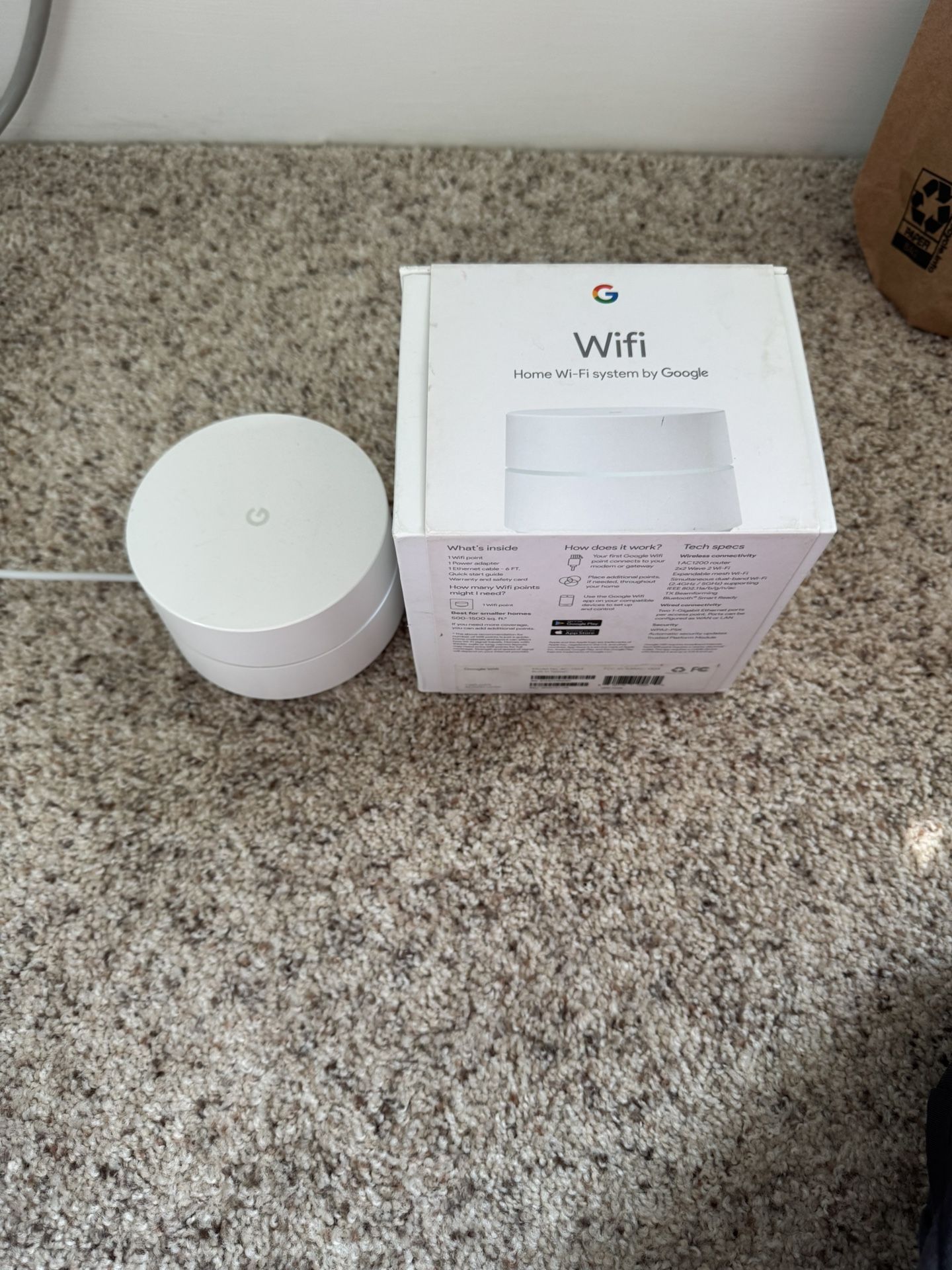 Google Wifi Puck And nest mini