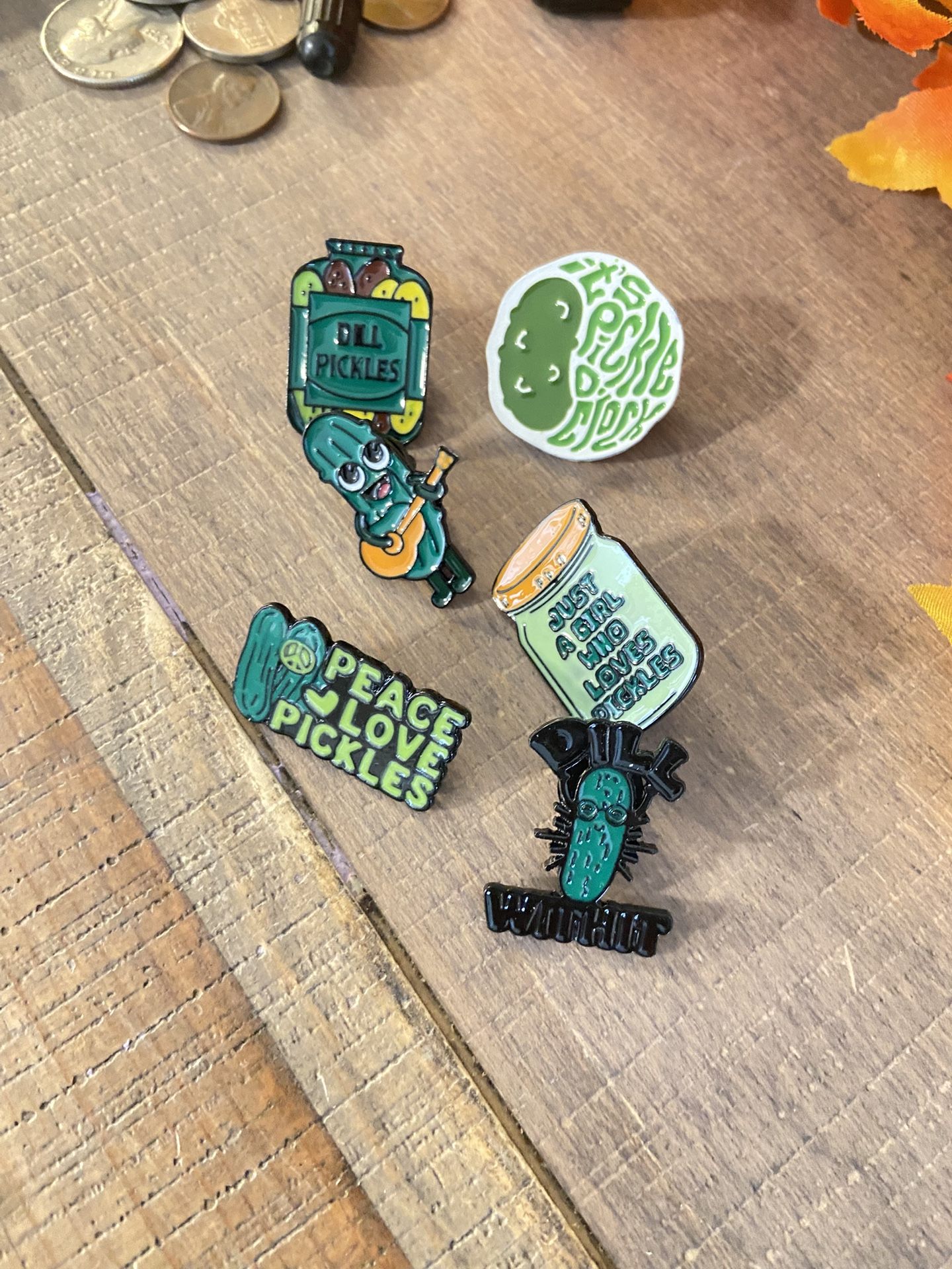 6 Pickle Pins