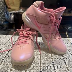 Nike KD 3 Aunt Pearl Medium Pink Basketball Shoes FJ0982-600 Men’s Size 9 USED