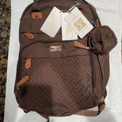 BabbleRoo Diaper Bag - Brown 