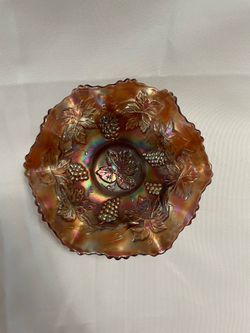 1900’s Fenton Iridescent Scalloped Bowl