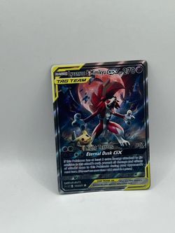 Non TCG Pokemon Lycanroc & Mimikyu Gx Tag Team Fan Art Card