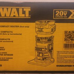 DEWALT 20V XR COMPACT ROUTER TOOL ONLY 