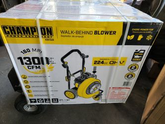 New Champion walk-behind blower 160 mph 1300 cfm 225 cc ohv