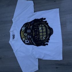 Faded Oversized White Tee