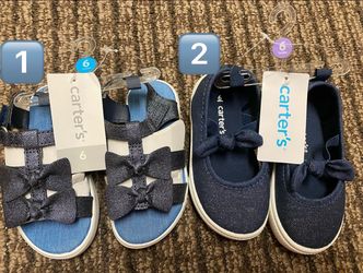 Brand New Carter’s Girls’ Toddler Size 6 Sandals/Shoes