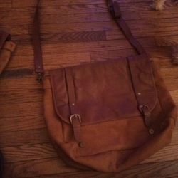 Leather Messenger Bag 