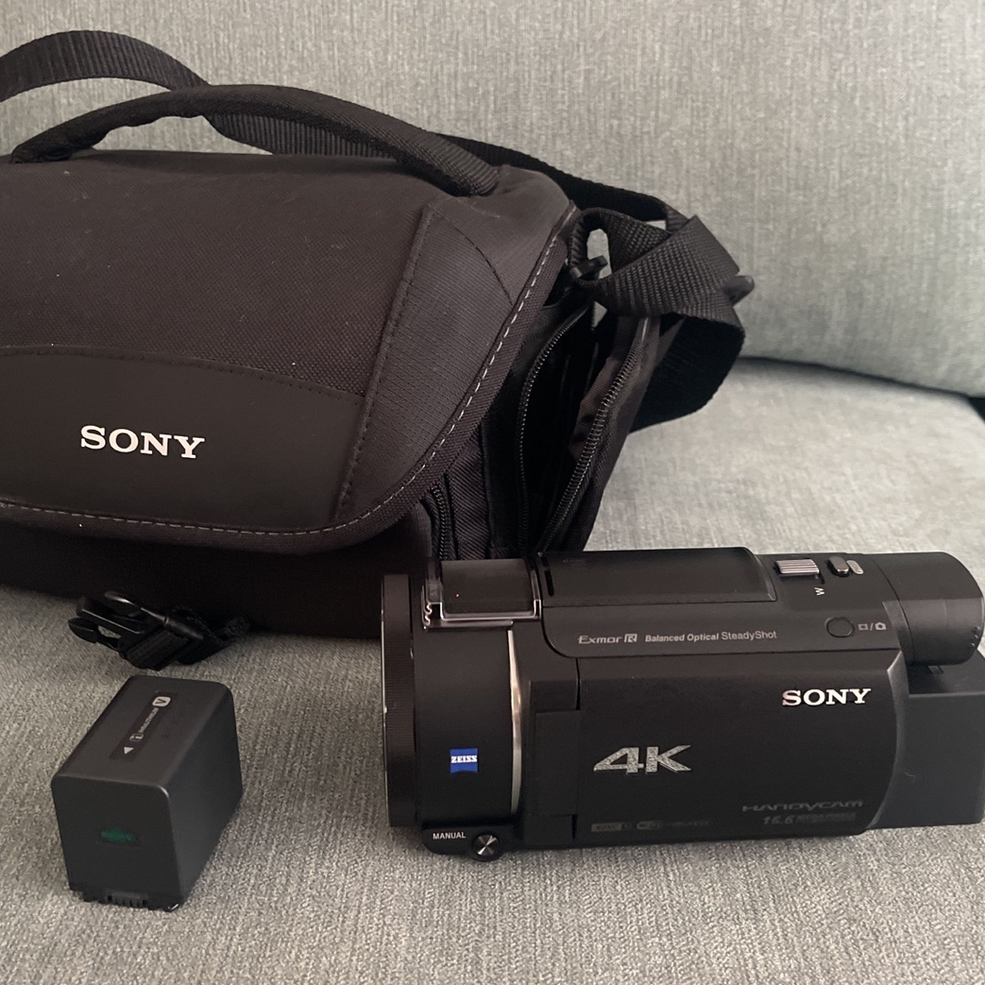 Sony - Handycam AX53 4K Flash Memory Premium Camcorder - Black