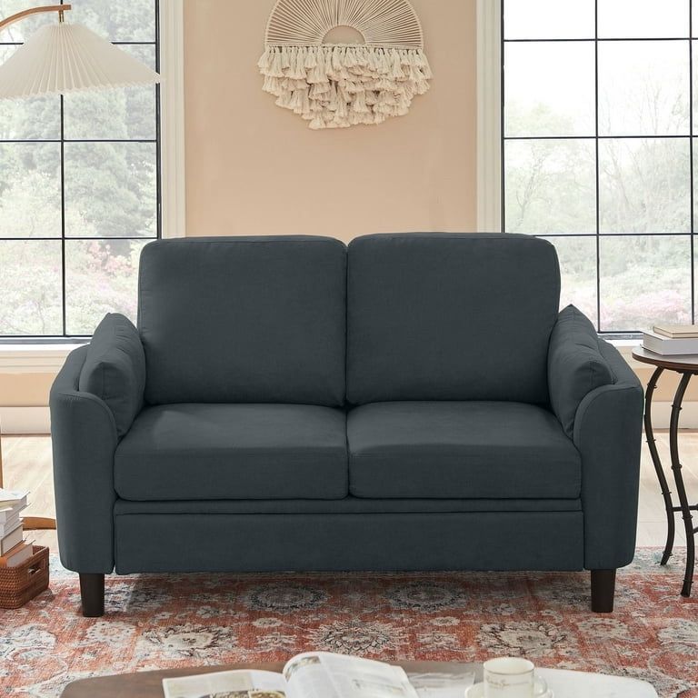 NEW- 59" Loveseat Small Sofa Couch 2 Seater for Living Room Bedroom Apartment Studio Office,Double Seat Love Seat