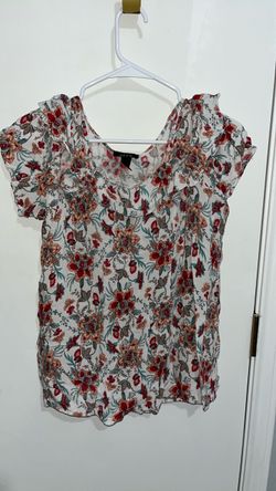 Alyx Floral Fall Short Sleeve Blouse