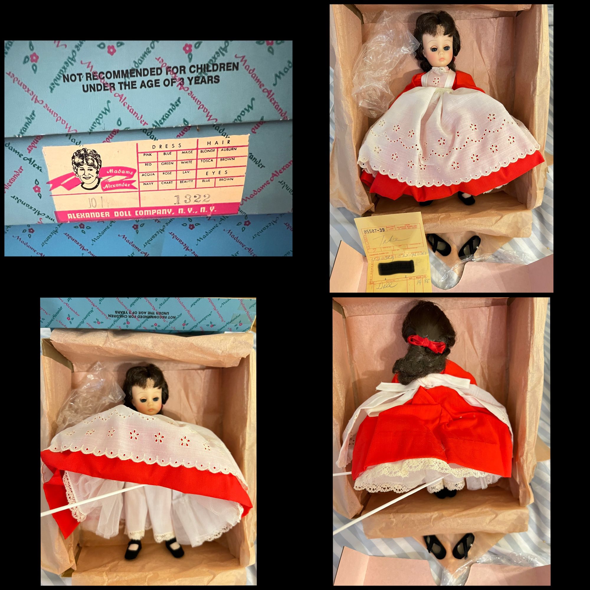 Little Women Jo 11” Vintage Madame Alexander Doll from 1970’s in Original Box / packaging BUY FULL SET & SAVE
