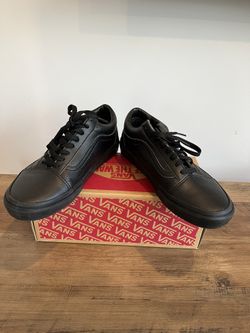 Like-New Leather Vans Old Skool Sneakers- Mens Sz 8.5