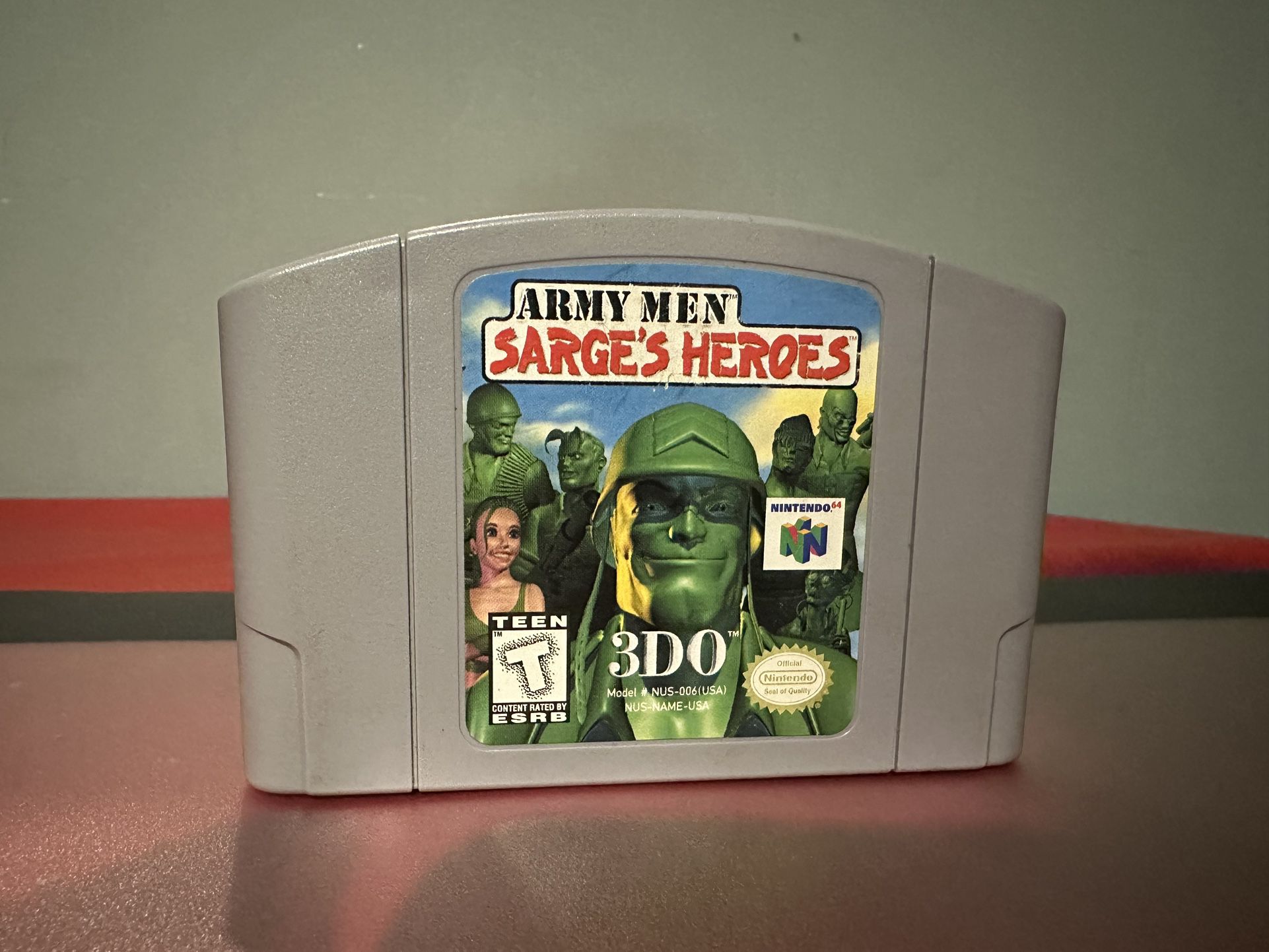 Army Men Sarges Heroes Nintendo 64 N64 Authentic Game Tested Works