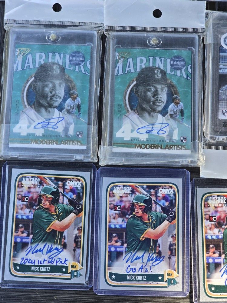 Julio Rodriguez Autographed #/25 Nick KURTZ AUTO #/10