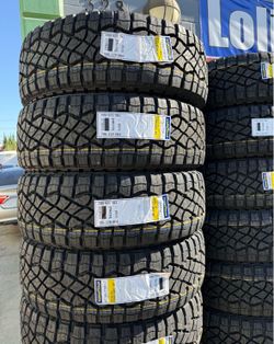 LT285/70/17 Goodyear set de Tires nuevas con 60,000 millas de garantía
