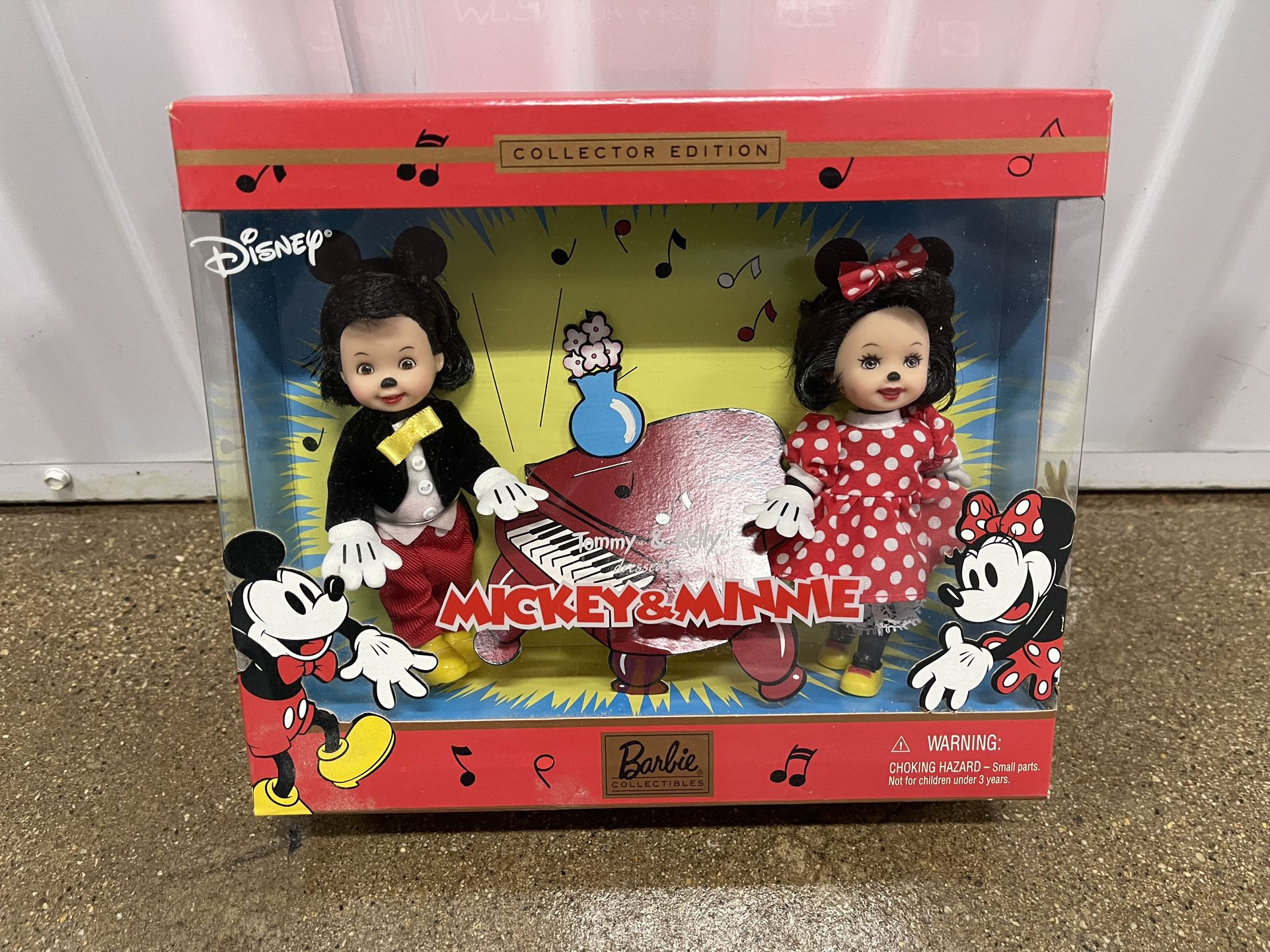 Disney Barbie Collector Edition Tommy & Kelly As Mickey & Minnie