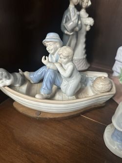 Lladro Father And Son Boating