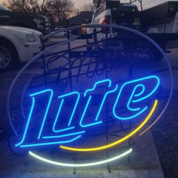Miller Lite Neon Sign