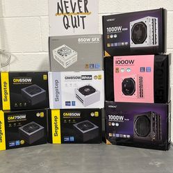 Computer desktop gaming power supply unit PSU, 650w, 750w, 850w, 1000w, 1250w, 80 Plus Gold