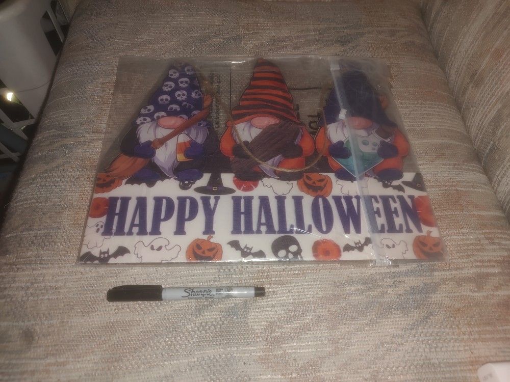 Gnome's Wall Decor Fall/Halloween Double Sided
