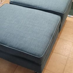 Green Ottomans