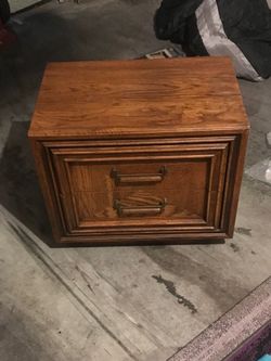 1970s vintage solid oak wood night stands EXCELLENT CONDITION