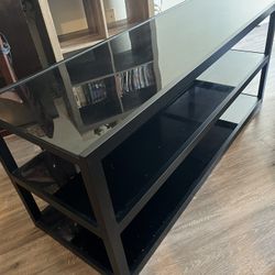 Glass Shelf Entertainment Center