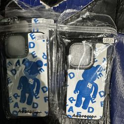 NEW iPhone 13 Pro Max And 14 plus White And Blue Case