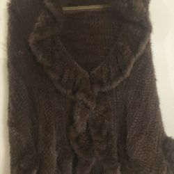 Mink Poncho 
