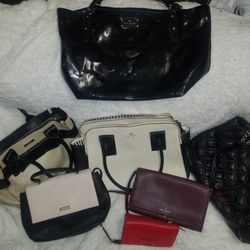 Lot Of 6K Spayed Purses And One Kate Spade Wallet
