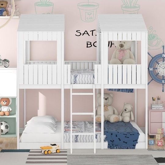 White Bunk Bed