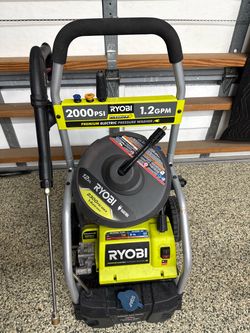 Ryobi 2000 PSI Pressure Washer, electric