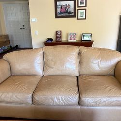 Sofa Leather Good Conditions 