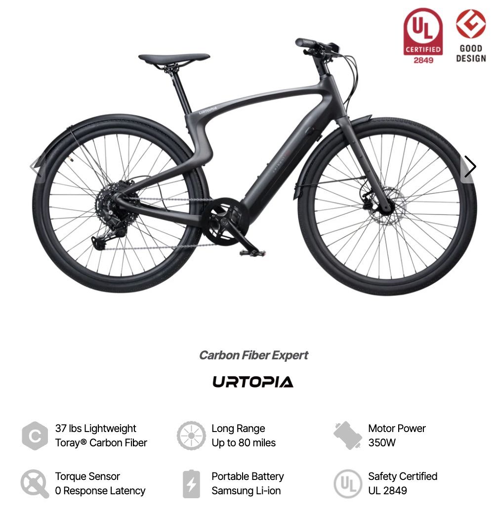 Urtopia Carbon 1 Pro E-Bike β Brand New, Never Ridden