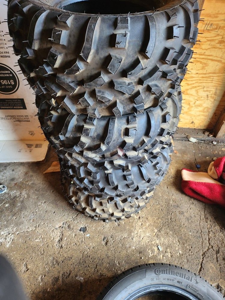 Set 4 New ATV Tires AT24X10-11