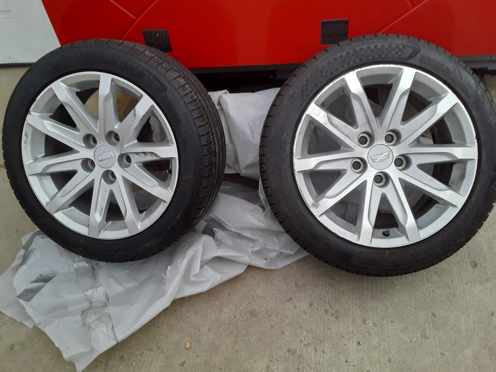 2 Nankane Cadillac Tires & Rims (245/45/R17)