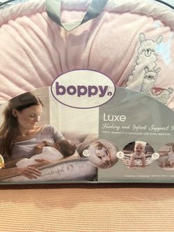 Pink Boppy Luxe Nursing Pillow and Positioner. Great Condition! Like new!