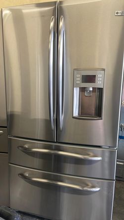 GE  4-Door Stainless Steel Refrigerator Fridge
