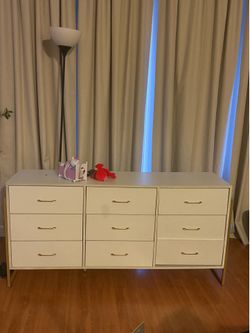 White dresser small 9 drawers