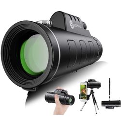 Monocular Telescope - 12X50 High Definition FMC BAK4 【HD Monocular for Bird Watc